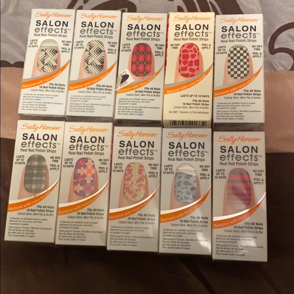 SALLY HANSEN NAIL POLISH STRIPS..ALL 10 FOR $30